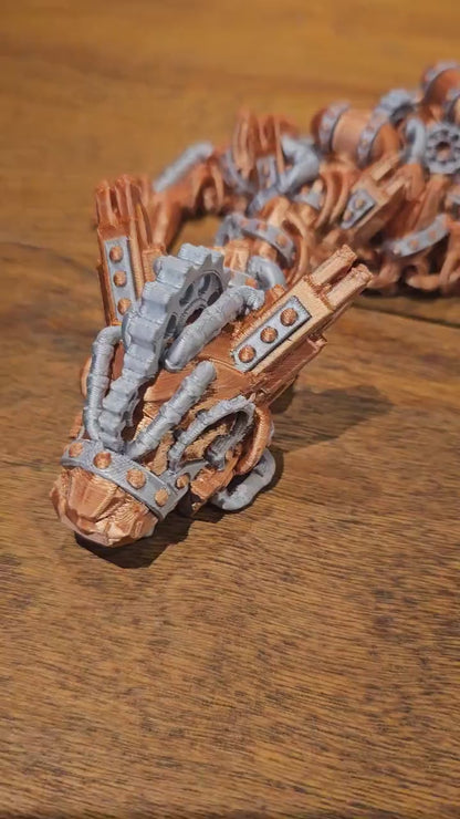 Articulated Steampunk Dragon Two Color