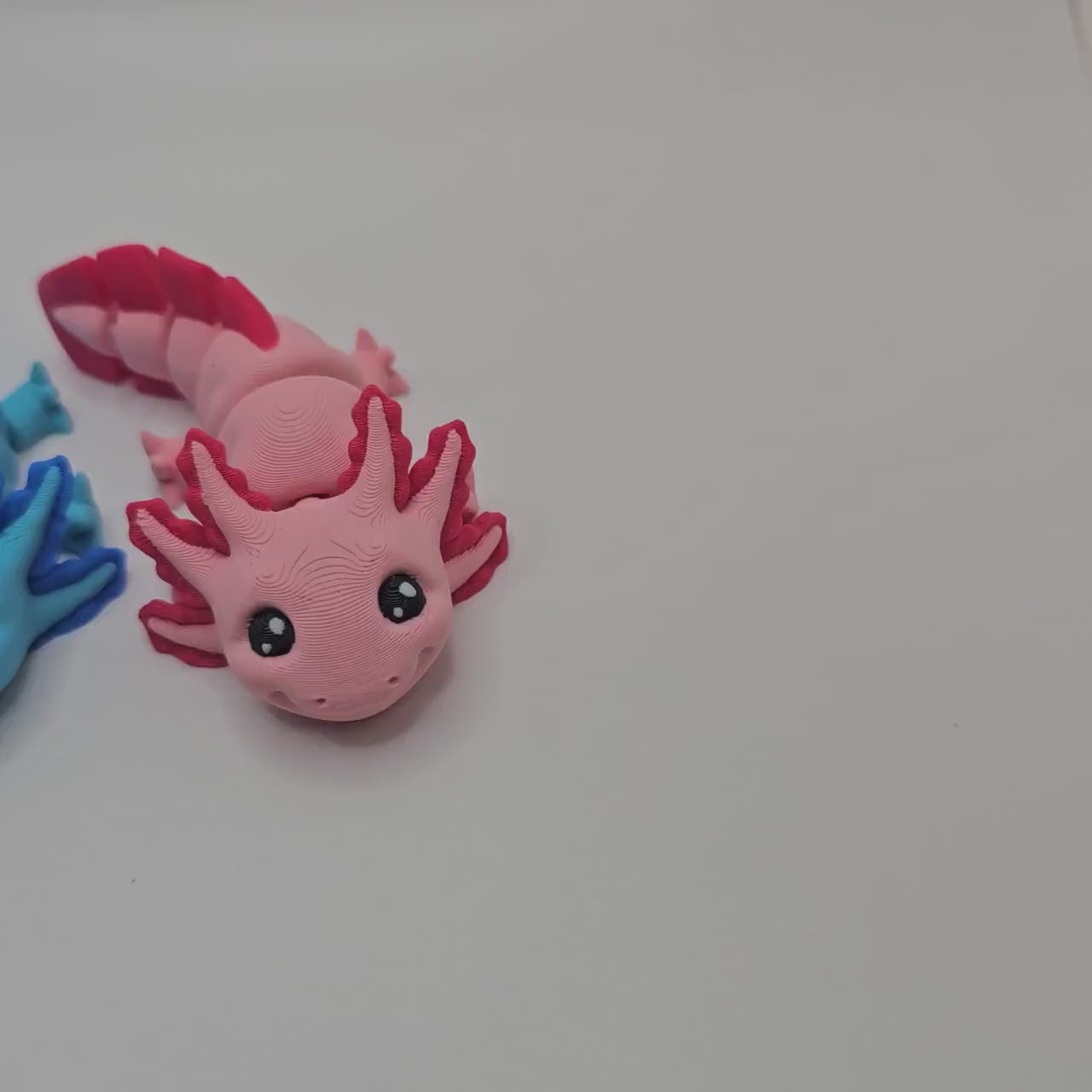 3D Printed Cute Flexi Axolotl – Articulated & Fun!