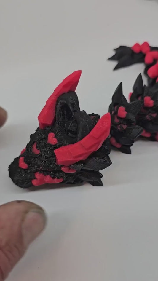 Articulated Dark Heart Dragon Two Color