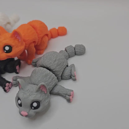 3D Printed Cute Flexi Kitten / Cat – Articulated & Fun!