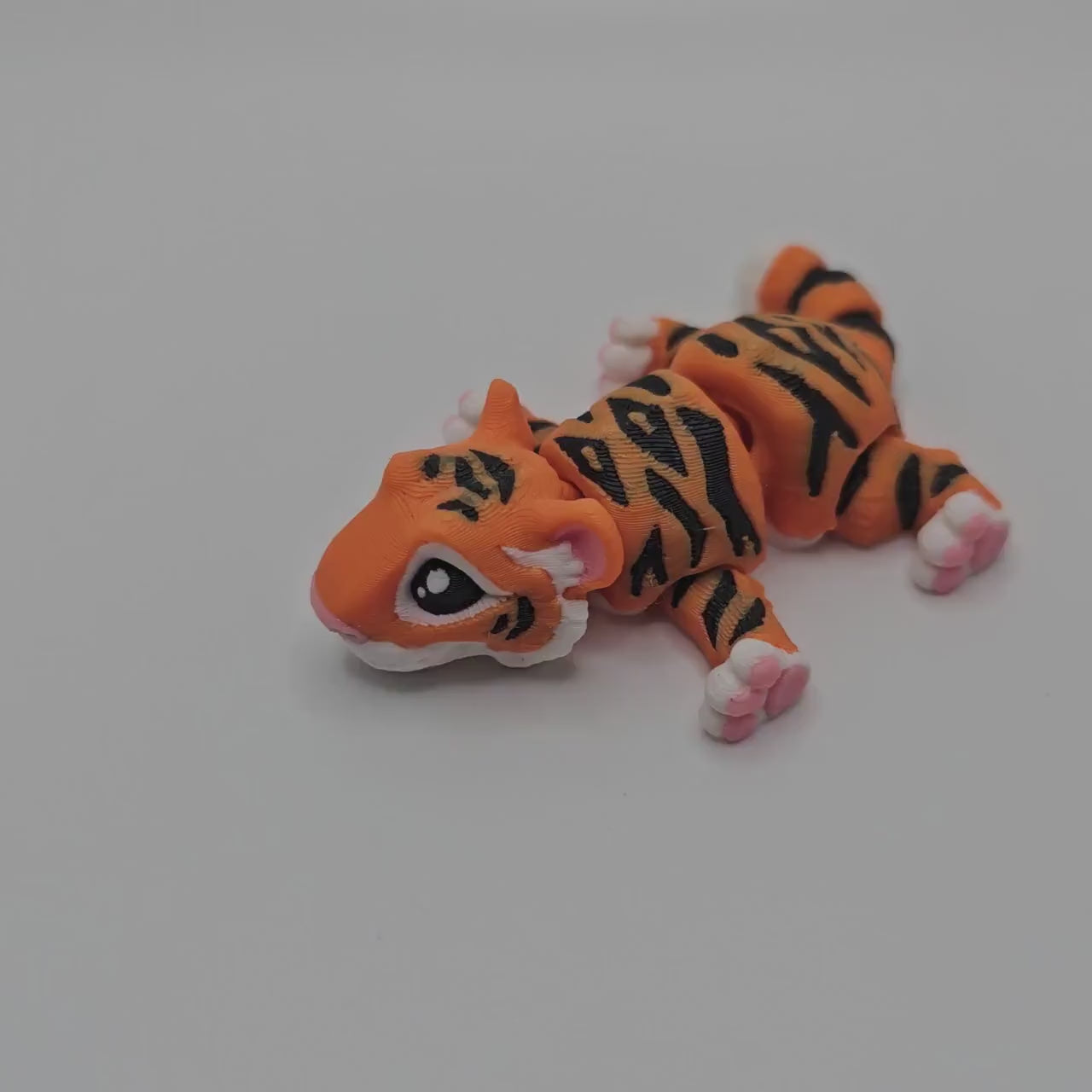 3D Printed Cute Flexi Tiger – Articulated & Fun!